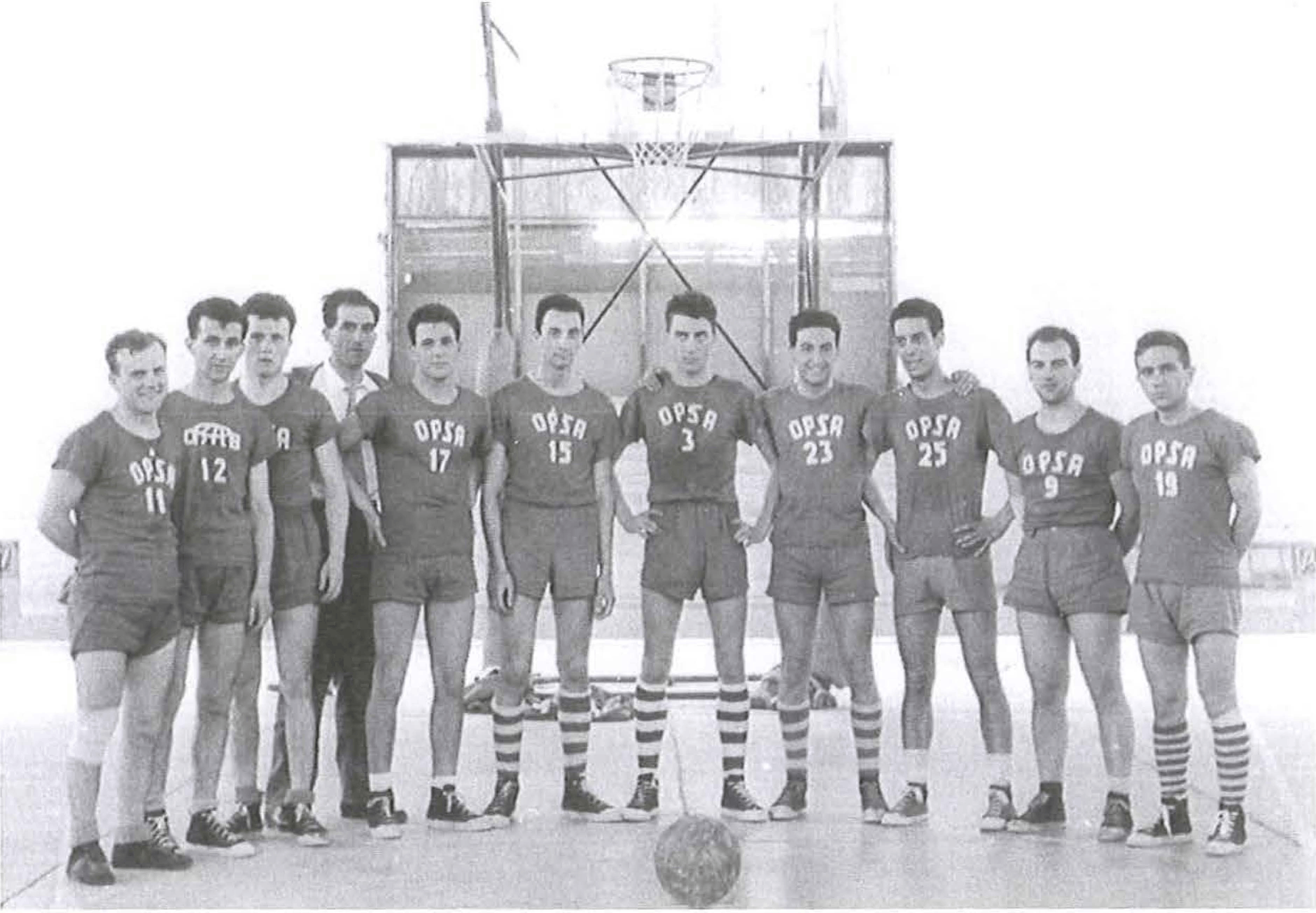 1958 La squadra juniores seconda classificata alle finali nazionali CSI