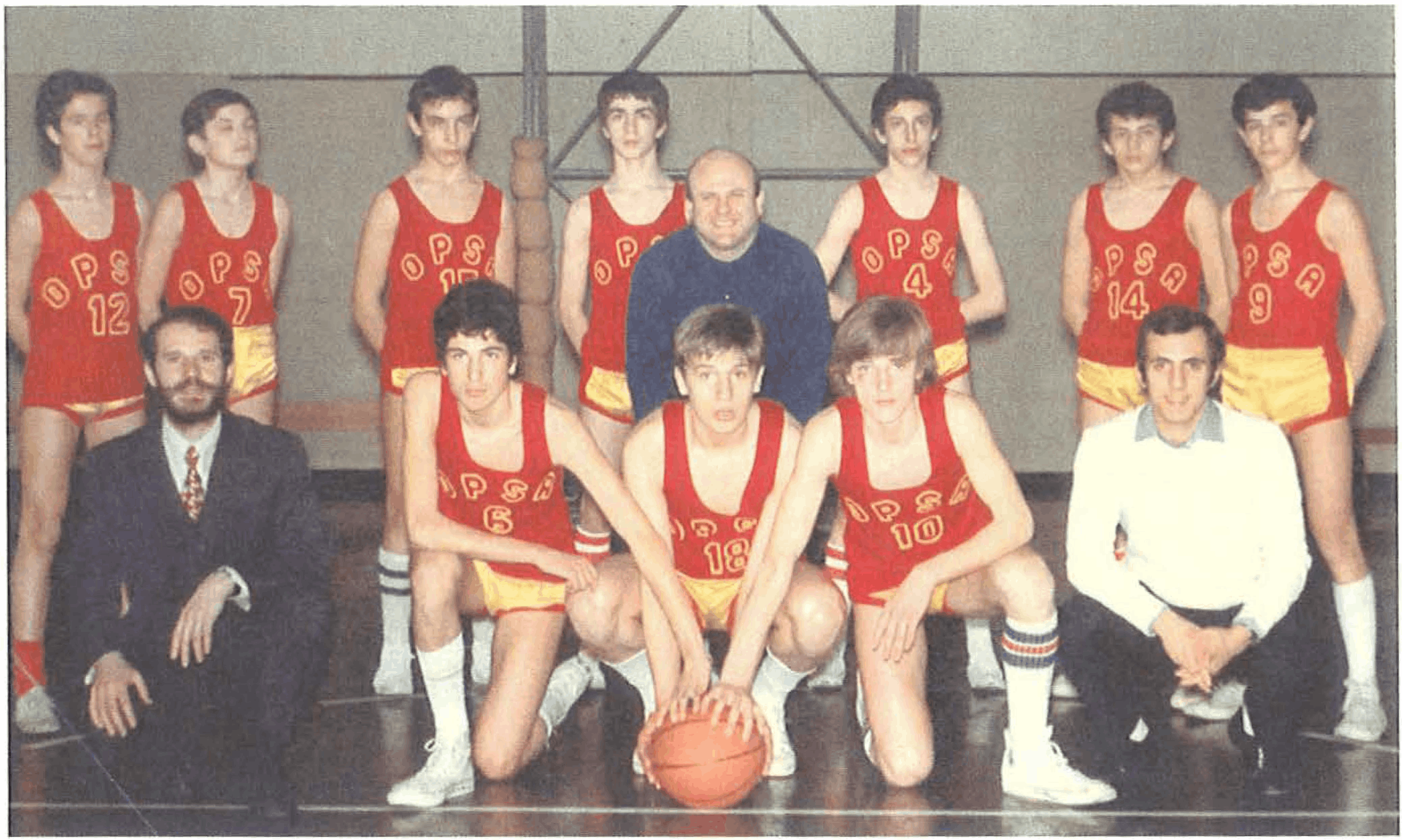 1972 - La squadra allievi seconda classificata alle finali nazionali CSI