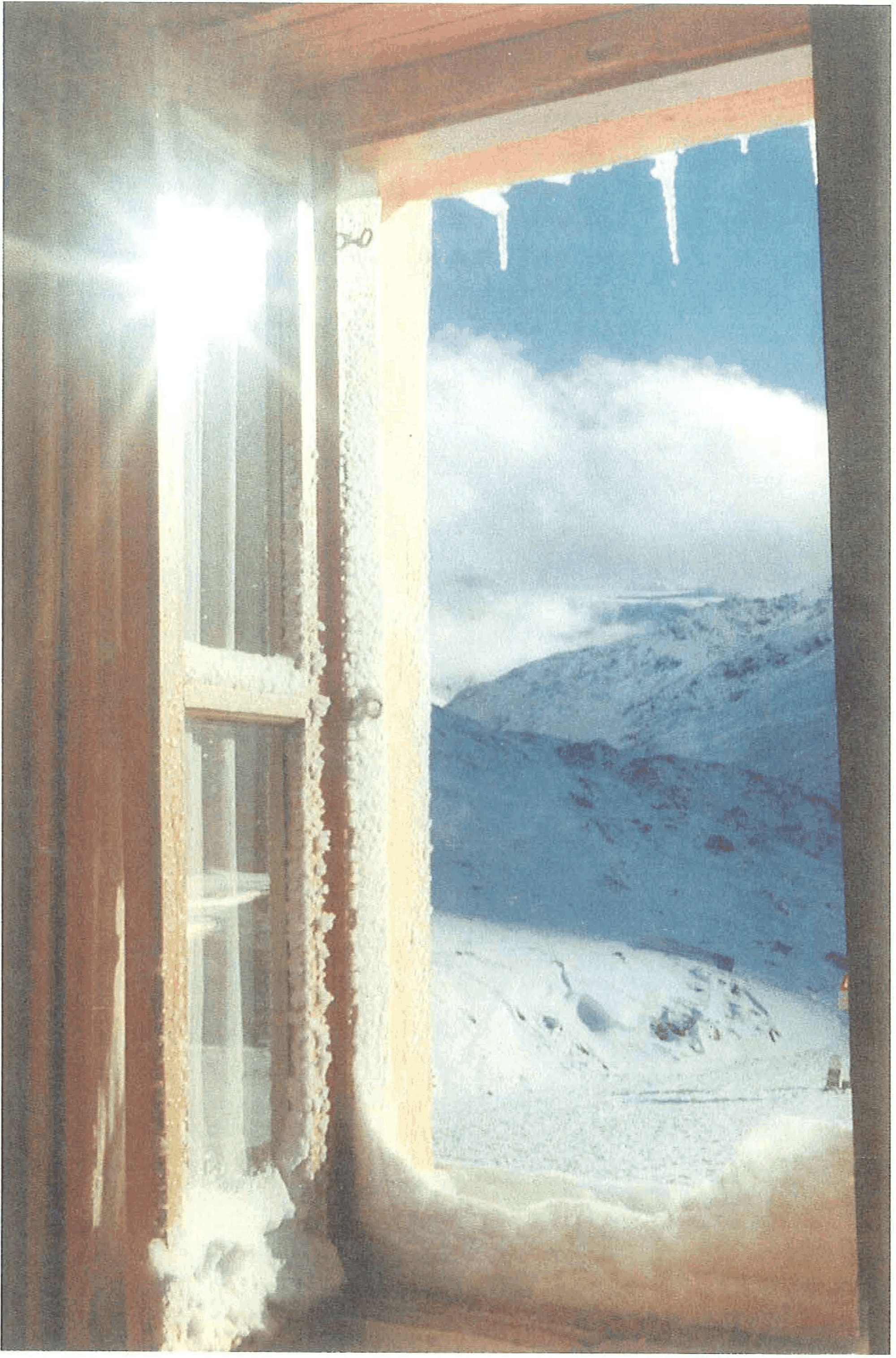 1974 Passo Gavia la finestra della camera di Don Eugenio